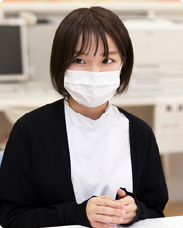 写真：がん登録室（診療情報管理士）香取 麻紀子さん