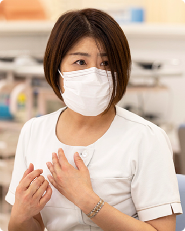 写真：看護師長　長田 まゆみ さん